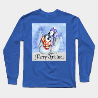 Cute Xmas Penguins Long Sleeve T-Shirt